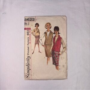 Vintage 1964 Simplicity patterns S5622 3 piece pattern